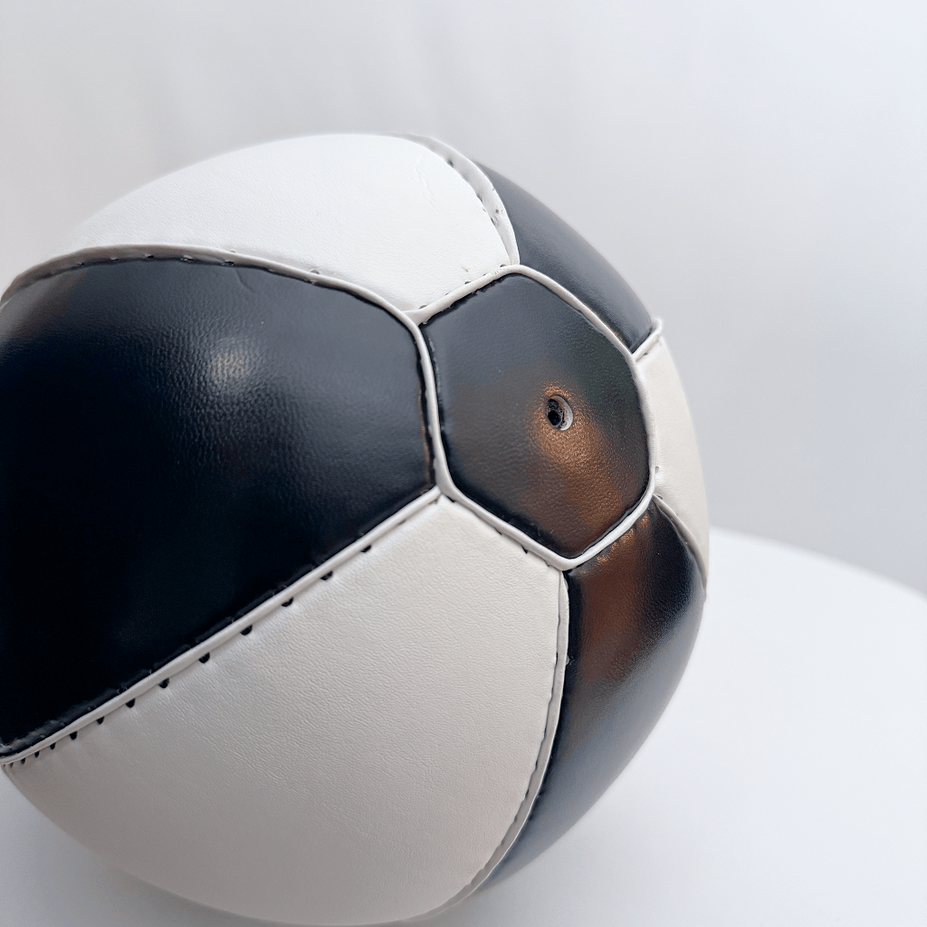 Black and white speed bag with 'Indus Cross' branding on a light gray background