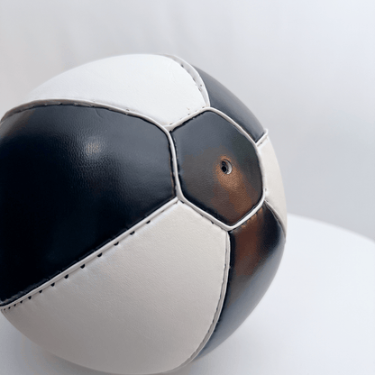 Black and white speed bag with 'Indus Cross' branding on a light gray background