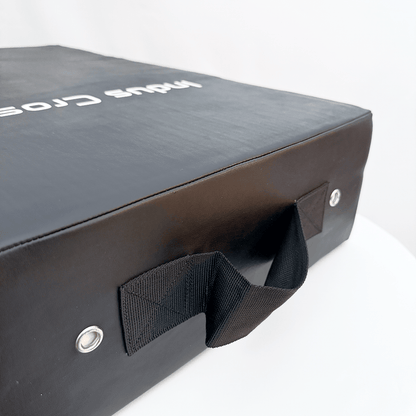 Close-up of kick shield on a white background