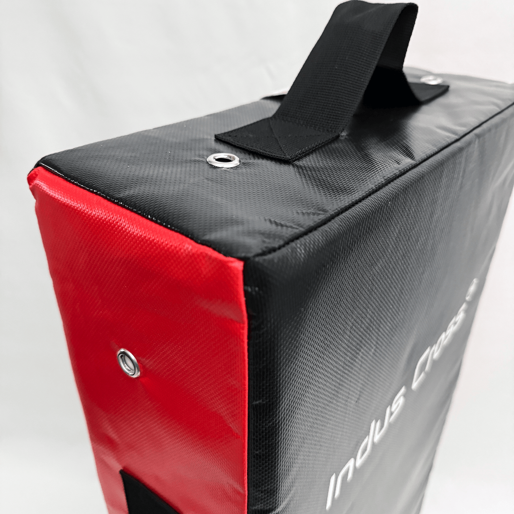 Close up of Kick Shield on a white background