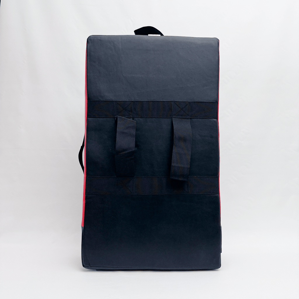 Back view of Kick Shield on a white background