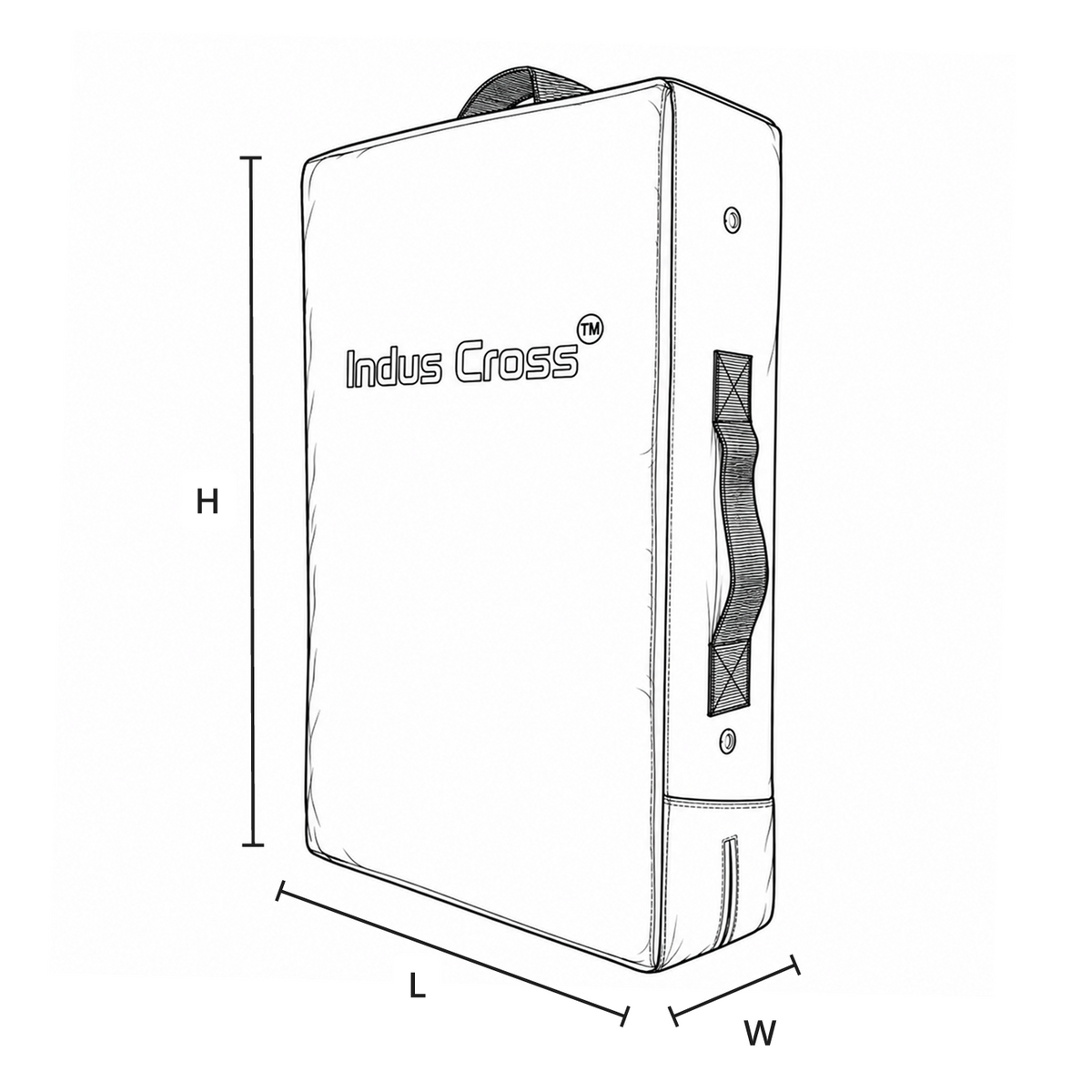 Size chart for Classic Karate Kick Shield (Adults)